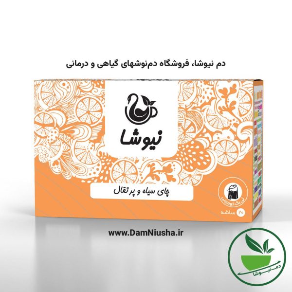 دمنوش چای سیاه و پرتقال نیوشا